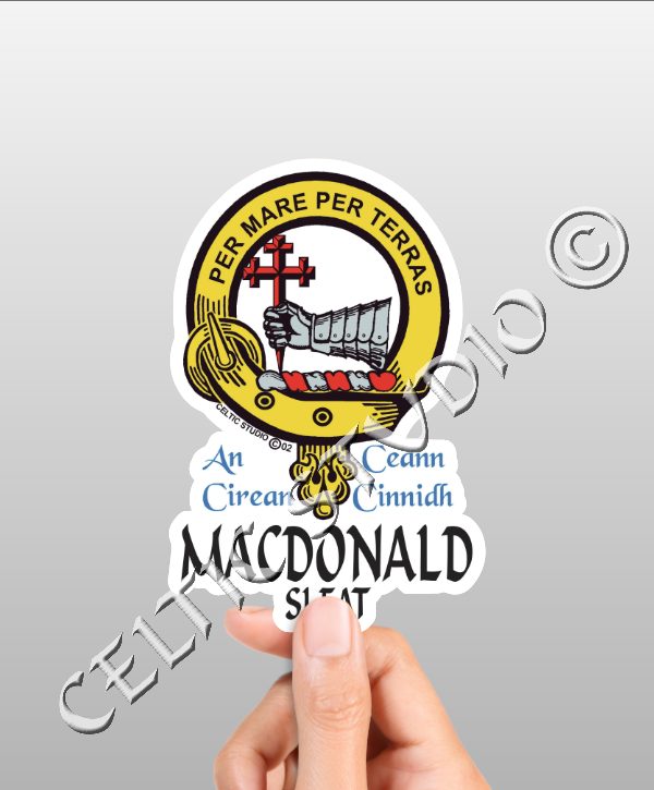 Macdonald (Sleat) Clan Crest Decal | Custom Scottish Heritage Car & La ...