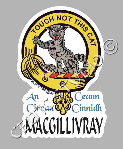 Macgillivray Clan Crest Decal | Custom Scottish Heritage Car & Laptop Stickers