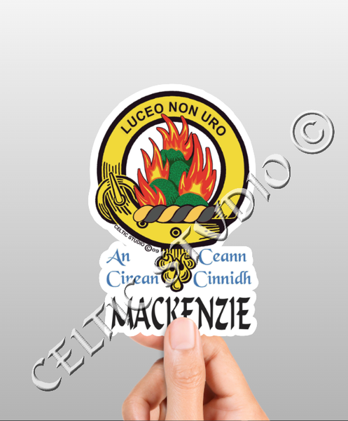 Mackenzie Clan Crest Decal | Custom Scottish Heritage Car & Laptop Stickers