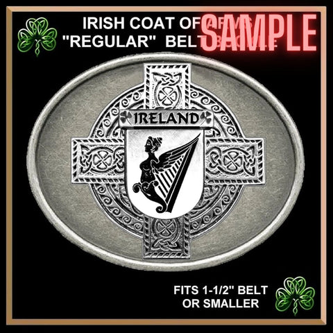 Walker Irish Coat of Arms Regular Buckle