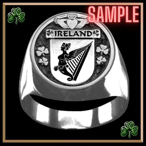 Jones Irish Coat of Arms Gents Ring IC100