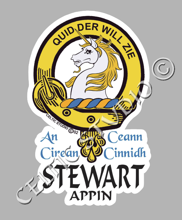 Stewart (Appin) Scottish Clan Crest Badge popular Tankard