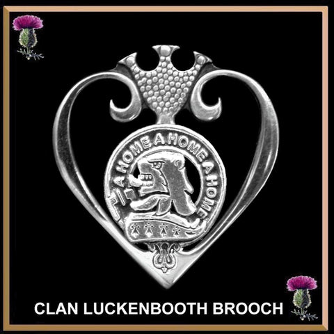 Home Clan Crest Luckenbooth Brooch or Pendant