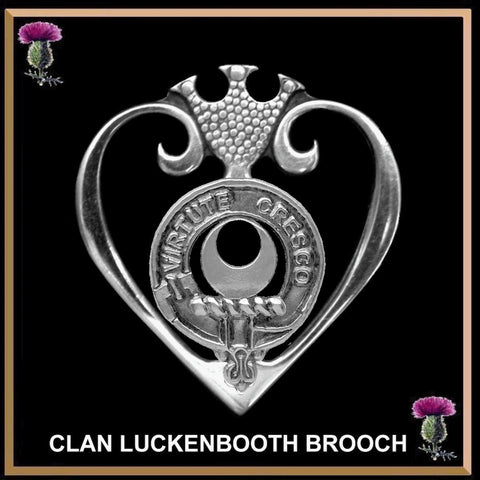 Leask Clan Crest Luckenbooth Brooch or Pendant