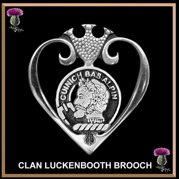 MacAlpine Clan Crest Luckenbooth Brooch or Pendant