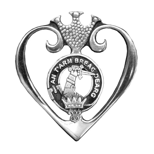 MacQuarrie Clan Crest Luckenbooth Brooch or Pendant