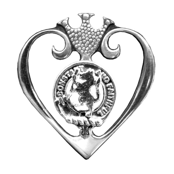MacQueen Clan Crest Luckenbooth Brooch or Pendant