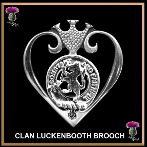 MacQueen Clan Crest Luckenbooth Brooch or Pendant