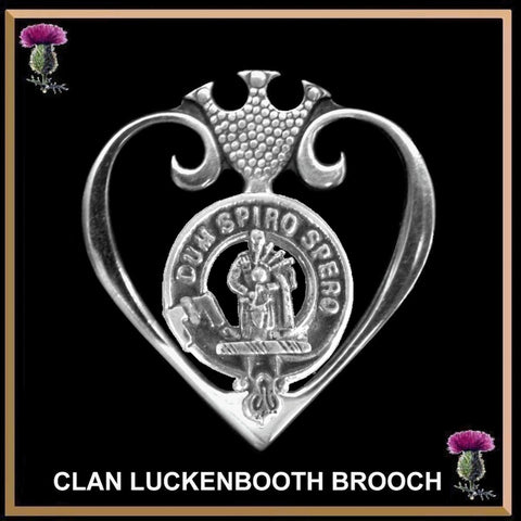 MacLennan Clan Crest Luckenbooth Brooch or Pendant