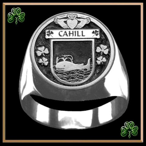 Cahill Irish Coat of Arms Gents Ring IC100