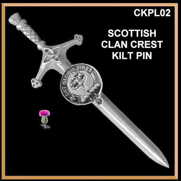 Hog Clan Crest Kilt Pin, Scottish Pin ~ CKP02
