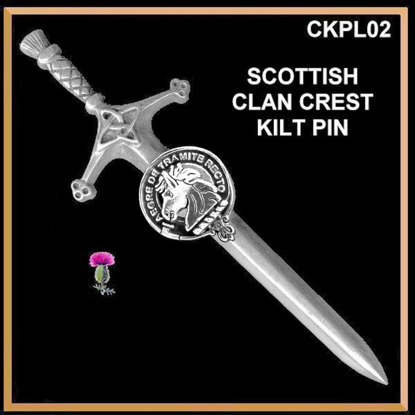 Horsburgh Clan Crest Kilt Pin, Scottish Pin ~ CKP02
