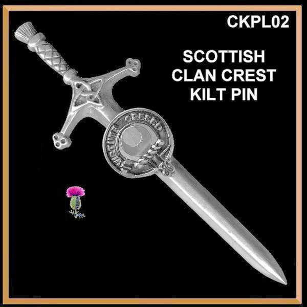 Leask Clan Crest Kilt Pin, Scottish Pin ~ CKP02