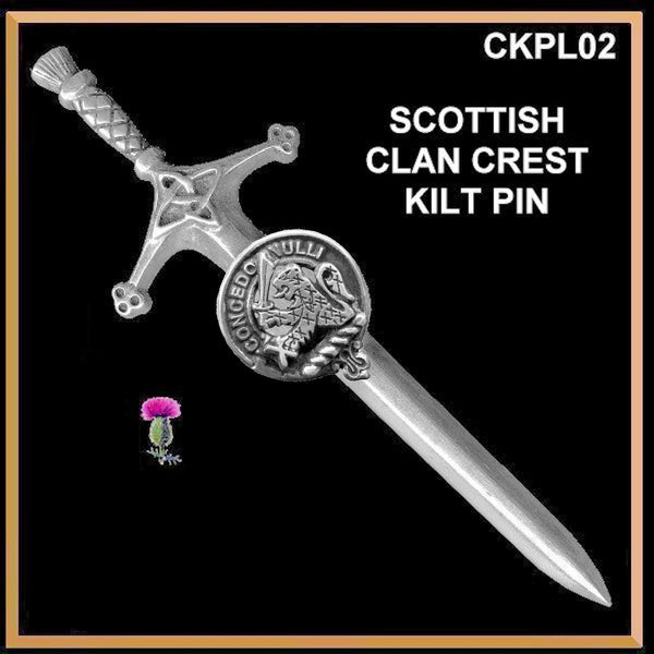 Little Clan Crest Kilt Pin, Scottish Pin ~ CKP02 - Celtic Studio