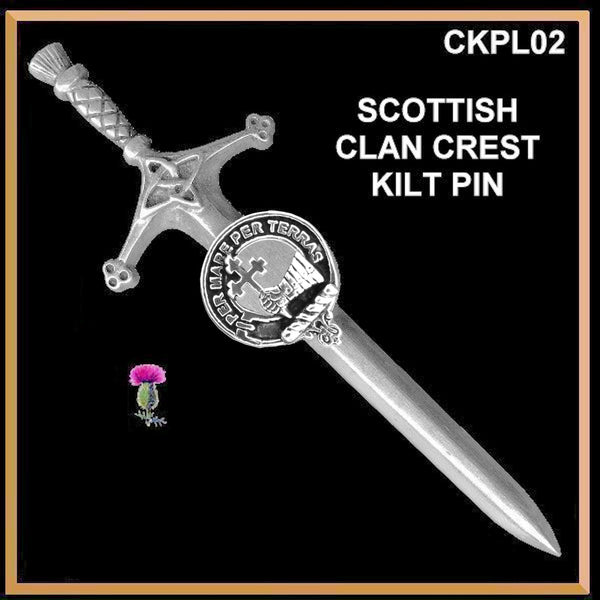 MacDonald (Sleat) Clan Crest Kilt Pin, Scottish Pin ~ CKP02