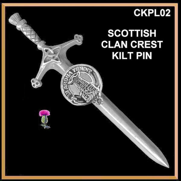 Malcolm Clan Crest Kilt Pin, Scottish Pin ~ CKP02