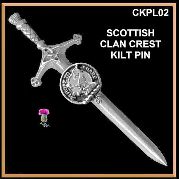 Riddell Clan Crest Kilt Pin, Scottish Pin ~ CKP02