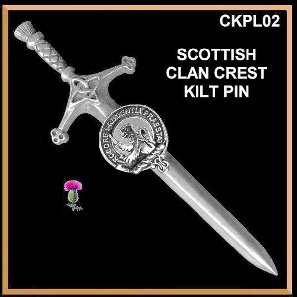 Young Clan Crest Kilt Pin, Scottish Pin ~ CKP02