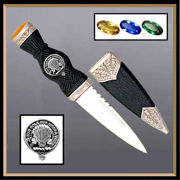 Clan Crest Sgian Dubh, Scottish Knife, - All Clans