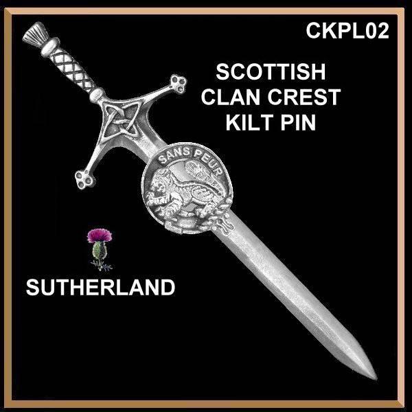 Sutherland Clan Crest Kilt Pin, Scottish Pin ~ CKP02