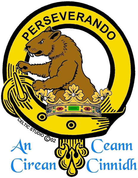 Beveridge Clan Crest Badge Skye Decanter