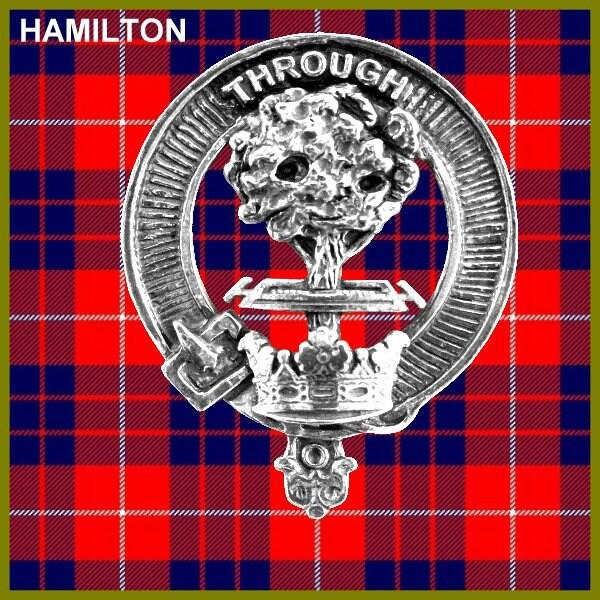 Hamilton Clan Crest Badge Skye Decanter