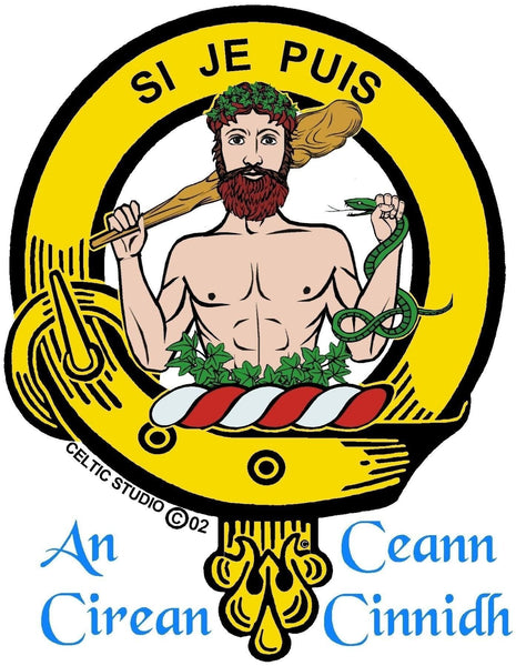 Livingston Clan Crest Badge Skye Decanter