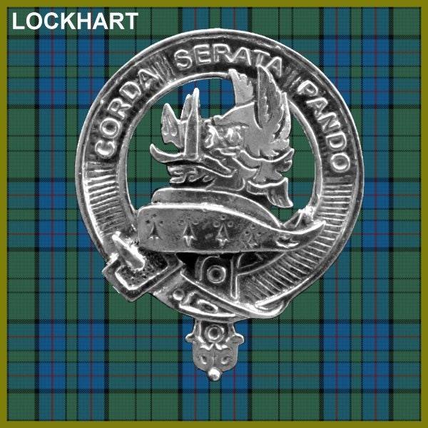 Lockhart Clan Crest Badge Skye Decanter