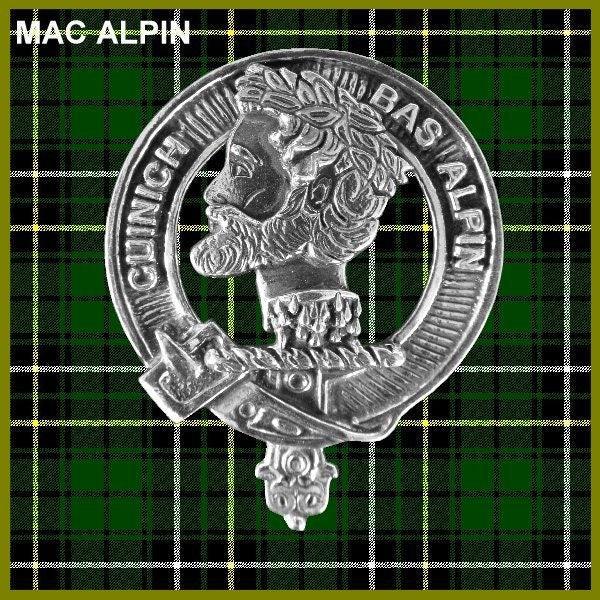 MacAlpine Clan Crest Badge Skye Decanter