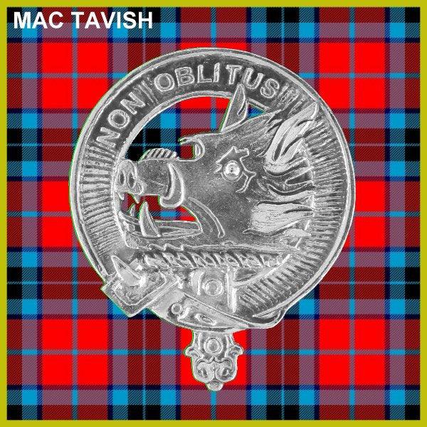 MacTavish Clan Crest Badge Skye Decanter