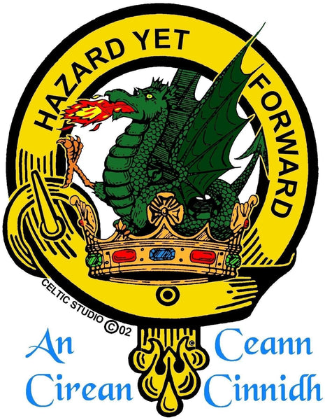 Seton Clan Crest Badge Skye Decanter