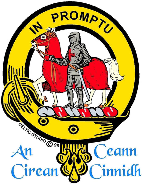 Trotter Clan Crest Badge Skye Decanter