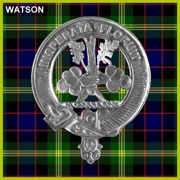 Watson Clan Crest Badge Skye Decanter