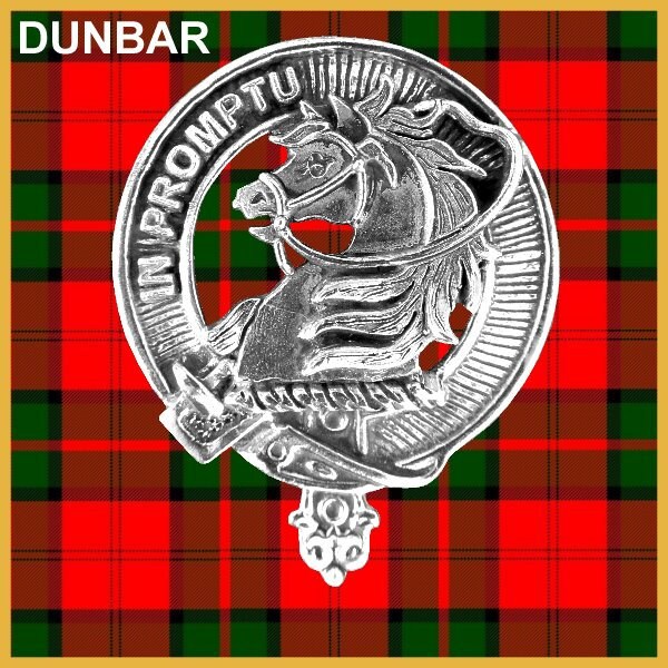 Dunbar 8oz Clan Crest Scottish Badge Stainless Steel Flask