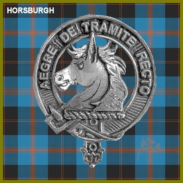 Horsburgh 8oz Clan Crest Scottish Badge Stainless Steel Flask