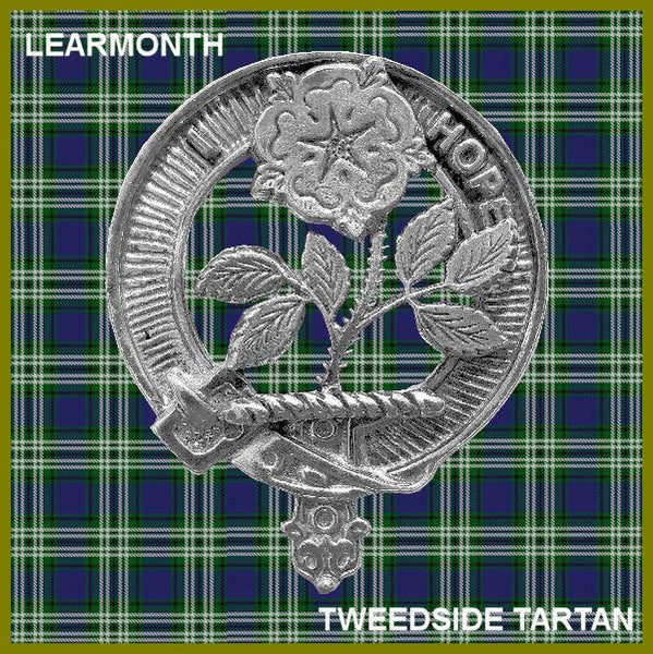 Learmont 8oz Clan Crest Scottish Badge Stainless Steel Flask