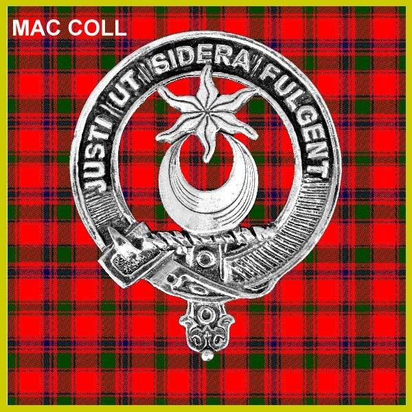 MacCall 8oz Clan Crest Scottish Badge Stainless Steel Flask