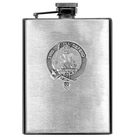 MacFarlane 8oz Clan Crest Scottish Badge Flask