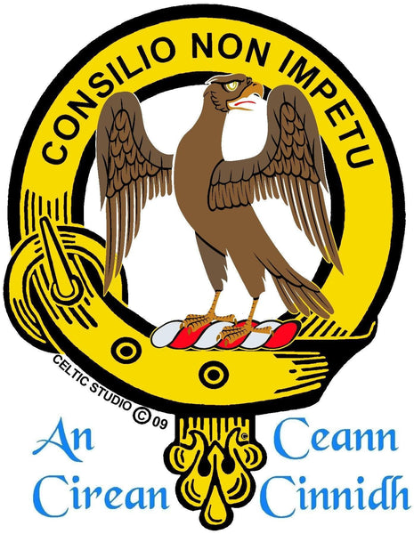 Agnew Clan Crest Badge Skye Decanter