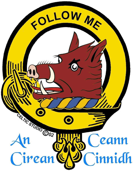 Campbell Breadalbane Clan Crest Badge Skye Decanter