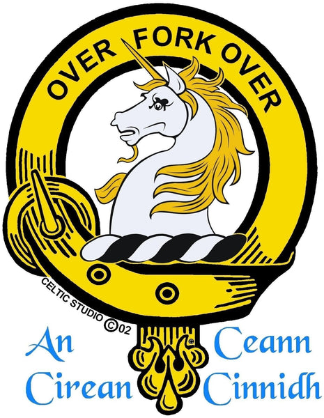 Cunningham Clan Crest Badge Skye Decanter