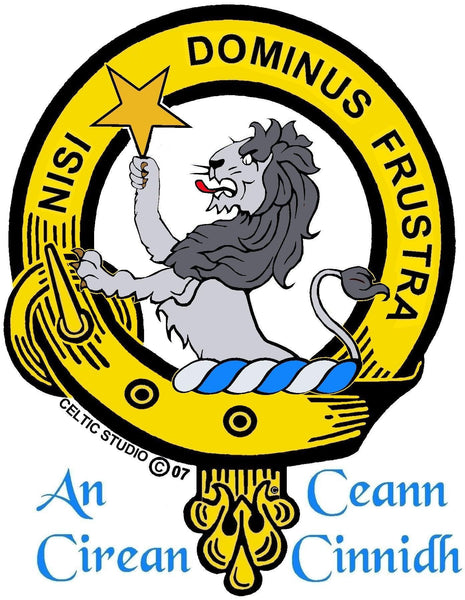 Inglis Clan Crest Badge Skye Decanter
