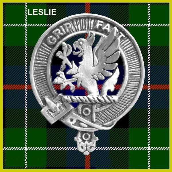 Leslie Clan Crest Badge Skye Decanter