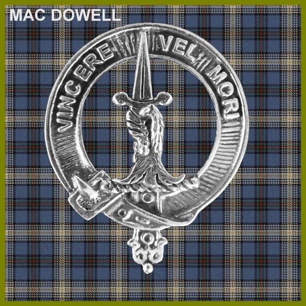 MacDowall Clan Crest Badge Skye Decanter