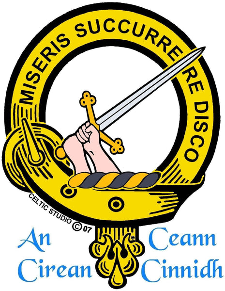 MacMillan Clan Crest Badge Skye Decanter