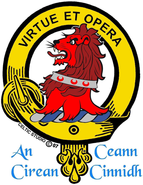 Pentland Clan Crest Badge Skye Decanter