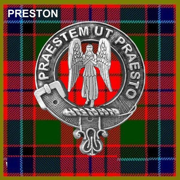 Preston 8oz Clan Crest Scottish Badge Flask