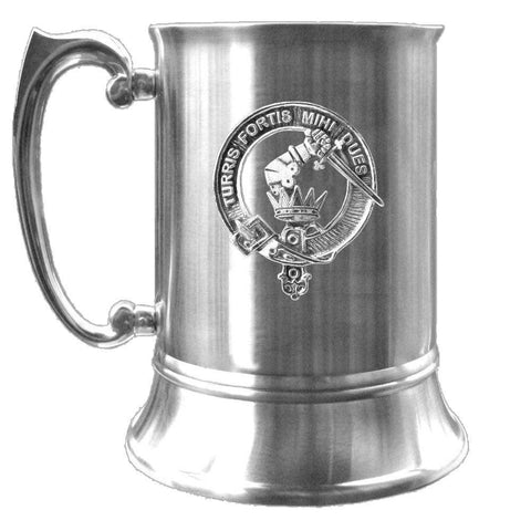 MacQuarrie Scottish Clan Crest Badge Tankard