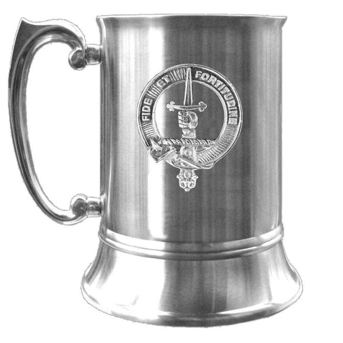 Shaw Scottish Clan Crest Badge Tankard