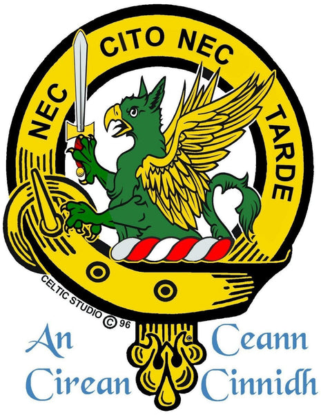 Bannatyne Clan Crest Celtic Cuff Bracelet